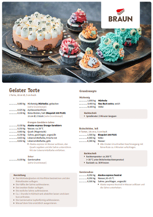 Geister Torte